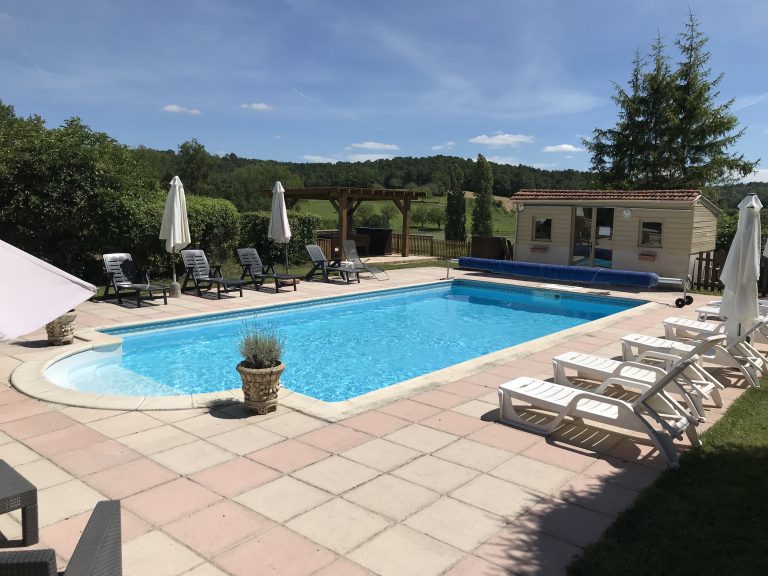 Relax after a days cycling around the beautiful pool with stunning views